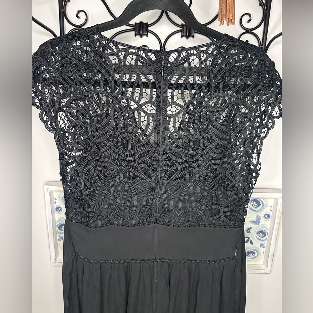 🔥 Kate Spade Black Lace Whimsigoth Midi Dress - Picture 7 of 9
